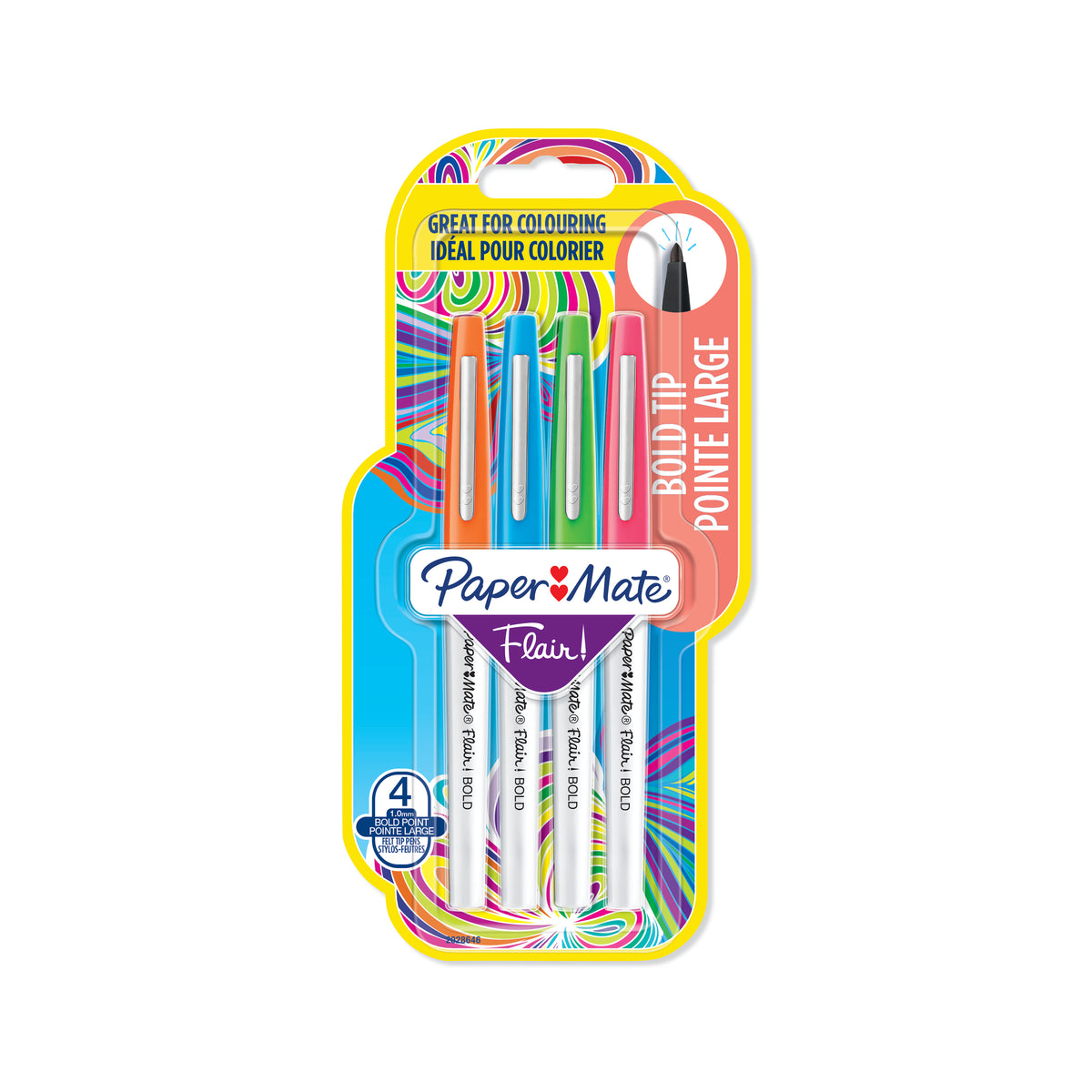 PAPER MATE Flair Bold Felt Tip 1.0mm 4's