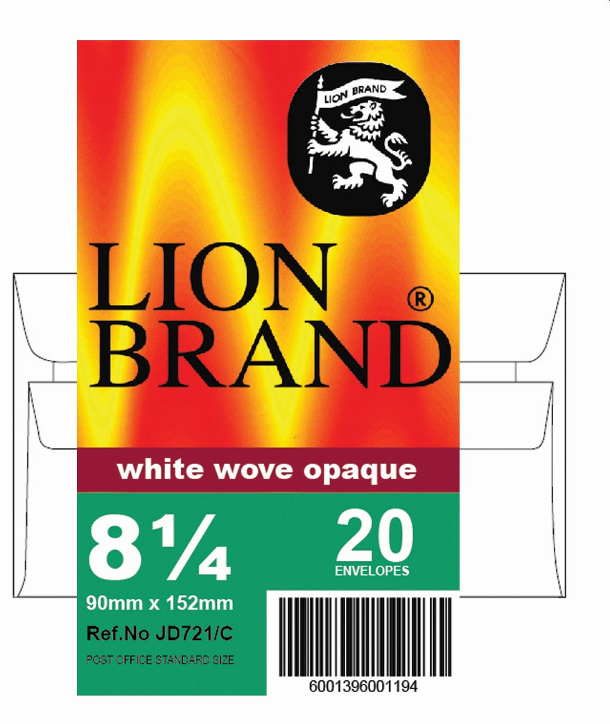 LION BRAND 90x152 White Seal Easi Banded 20's Box of 20 Packets