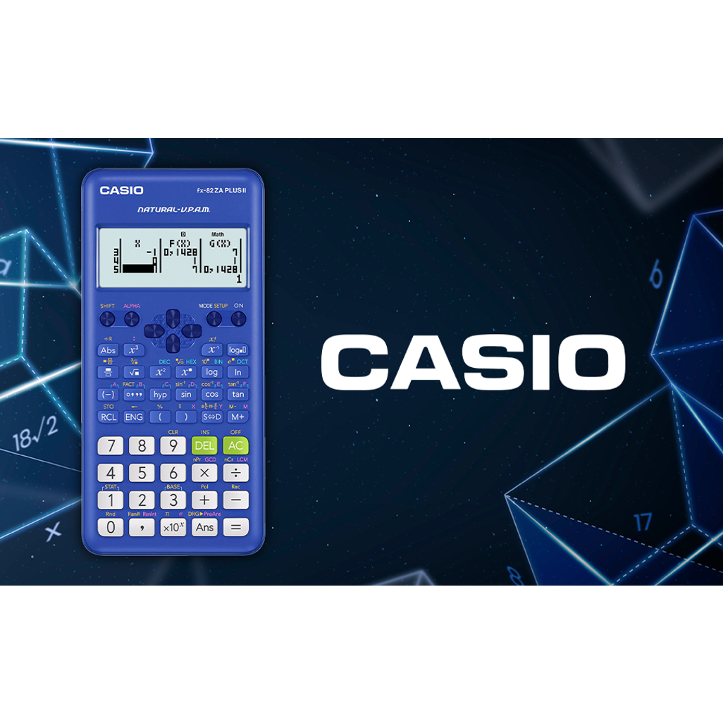 Casio FX-82 ZA Plus II Calculator - Blue