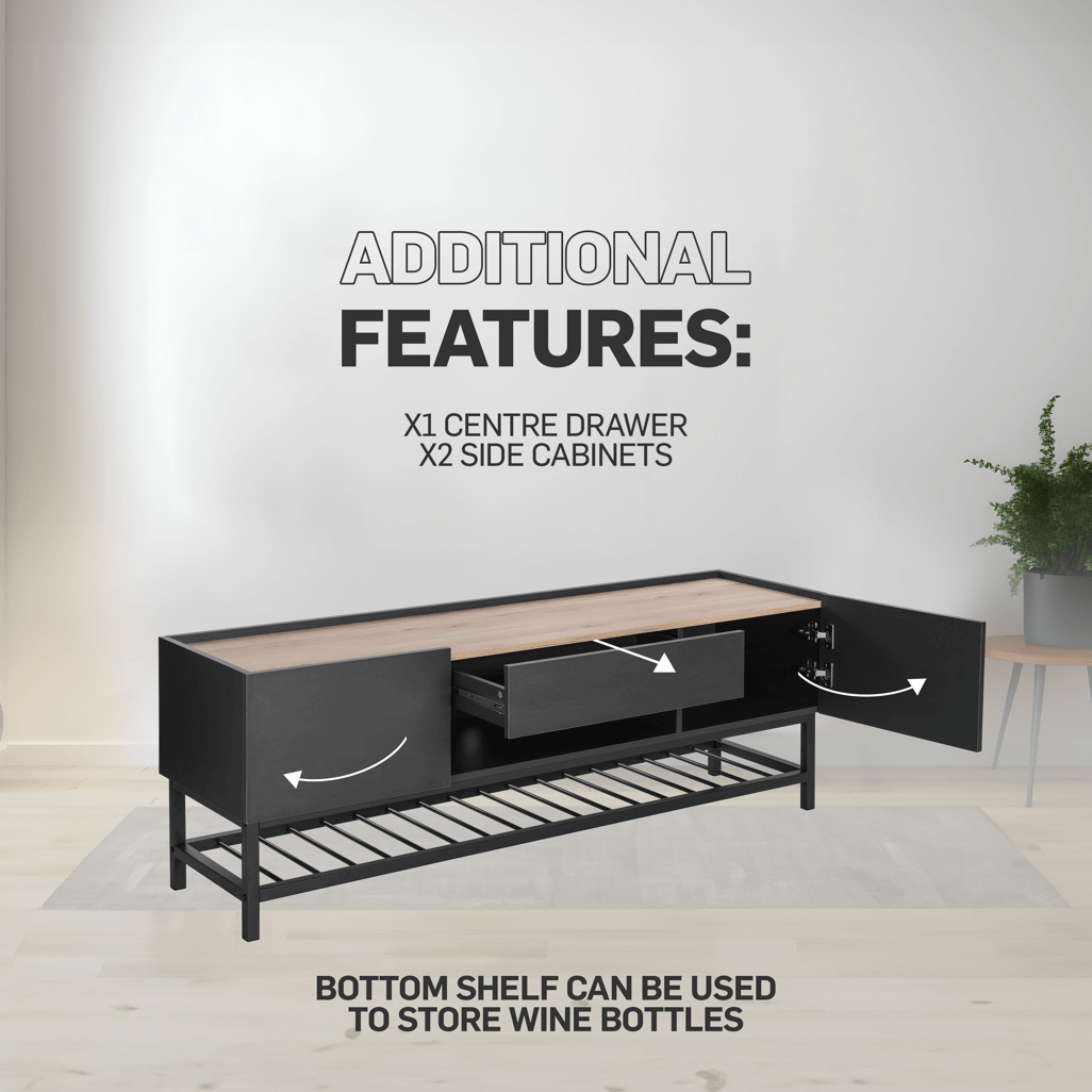 Everfurn Borden TV Stand, 1500mm