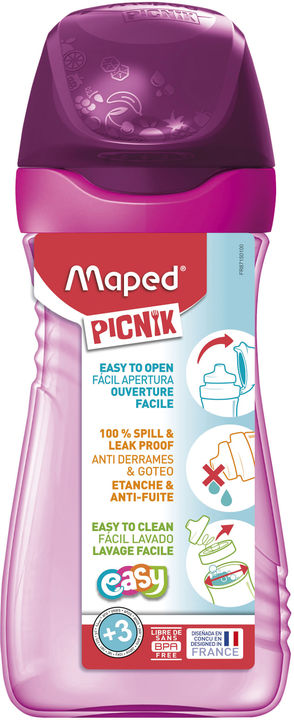 MAPED PICNIK Origins Water Bottle 430ml - Pink