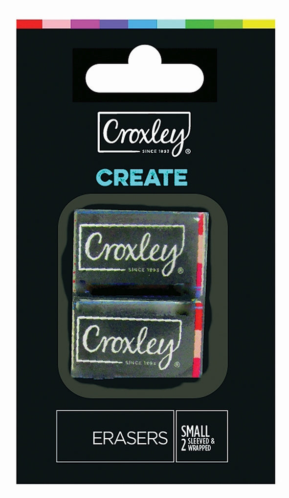 CROXLEY CREATE Eraser - 35 x 2 x 1 cm (Blister of 2)