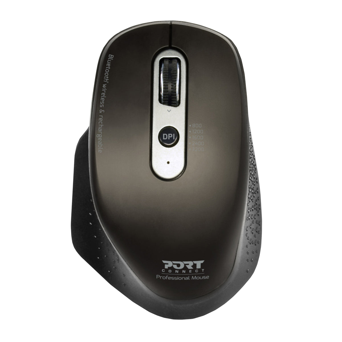 Port Connect Bluetooth Wireless & Rechargeable Executive Mouse – Black