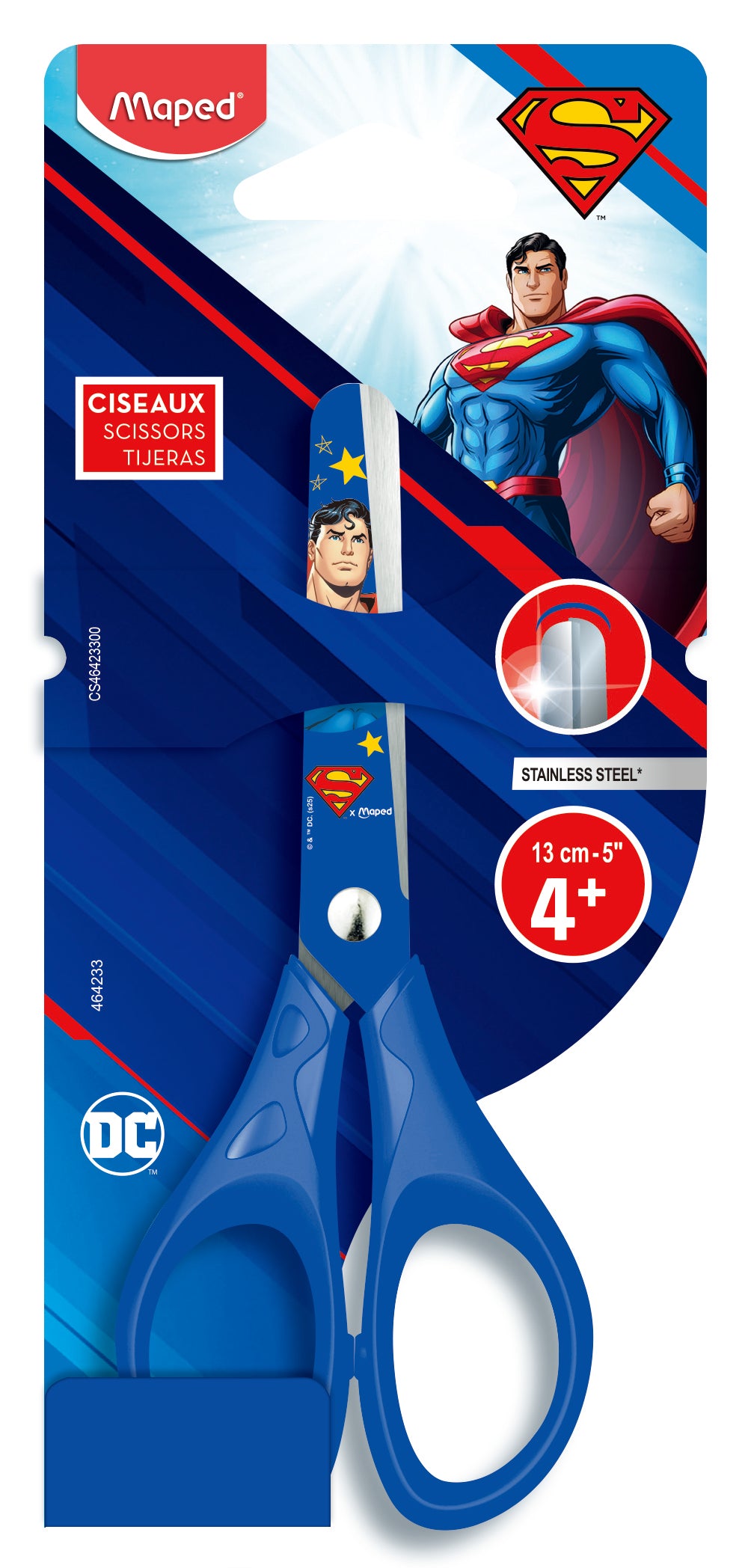 MAPED Superman Scissor Pulse 13cm