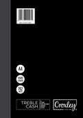 CROXLEY JD445 Account Book A4 Quarter Bound 192 Page Treble Cash Pack of 5