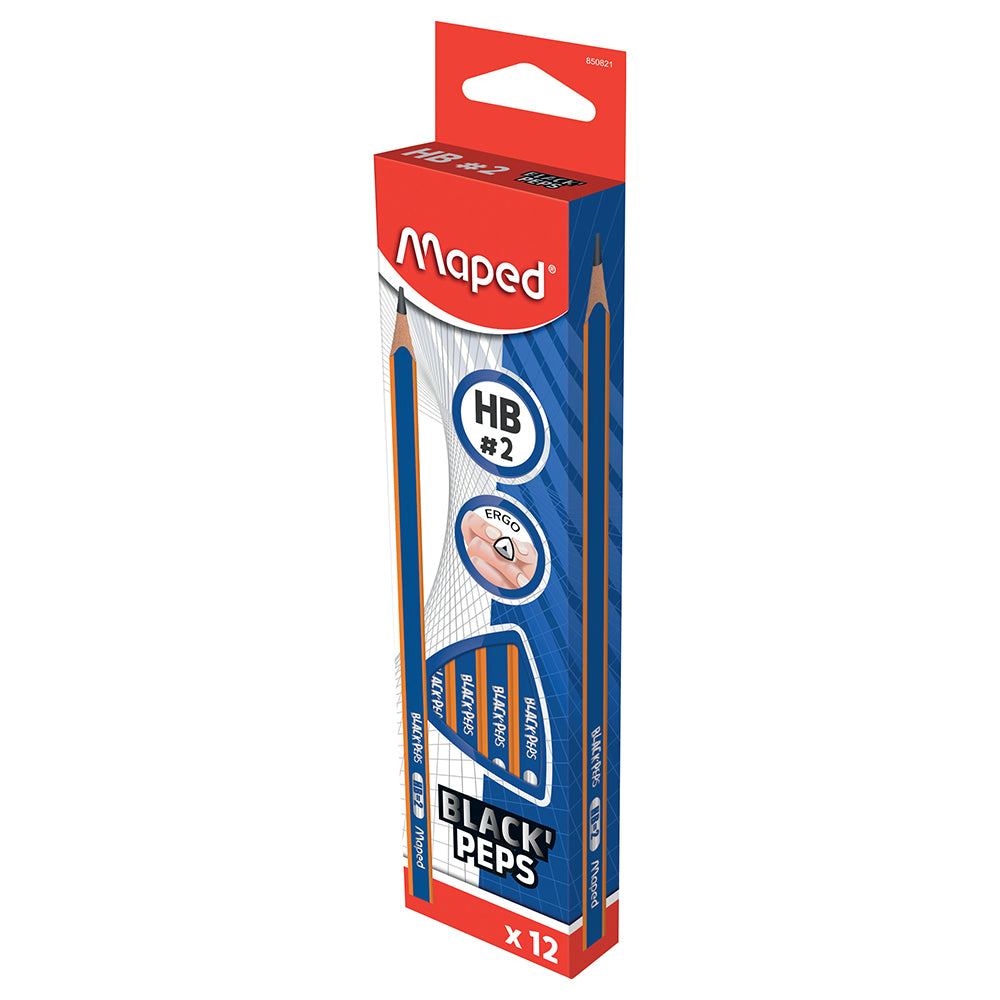 MAPED Graphite Triangular HB Pencil 0% Wood - Each