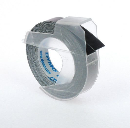 DYMO Omega Embossing Tape - Black 9mm x 3m
