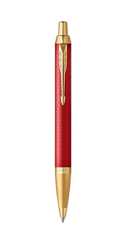 PARKER IM Premium Ballpoint Pen - Red Gold Trim