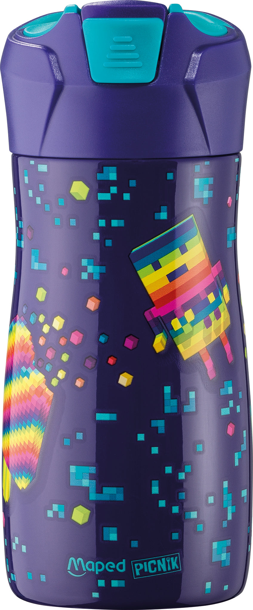 MAPED Pixel Picnik Stainless Steel Water Bottle 430ml