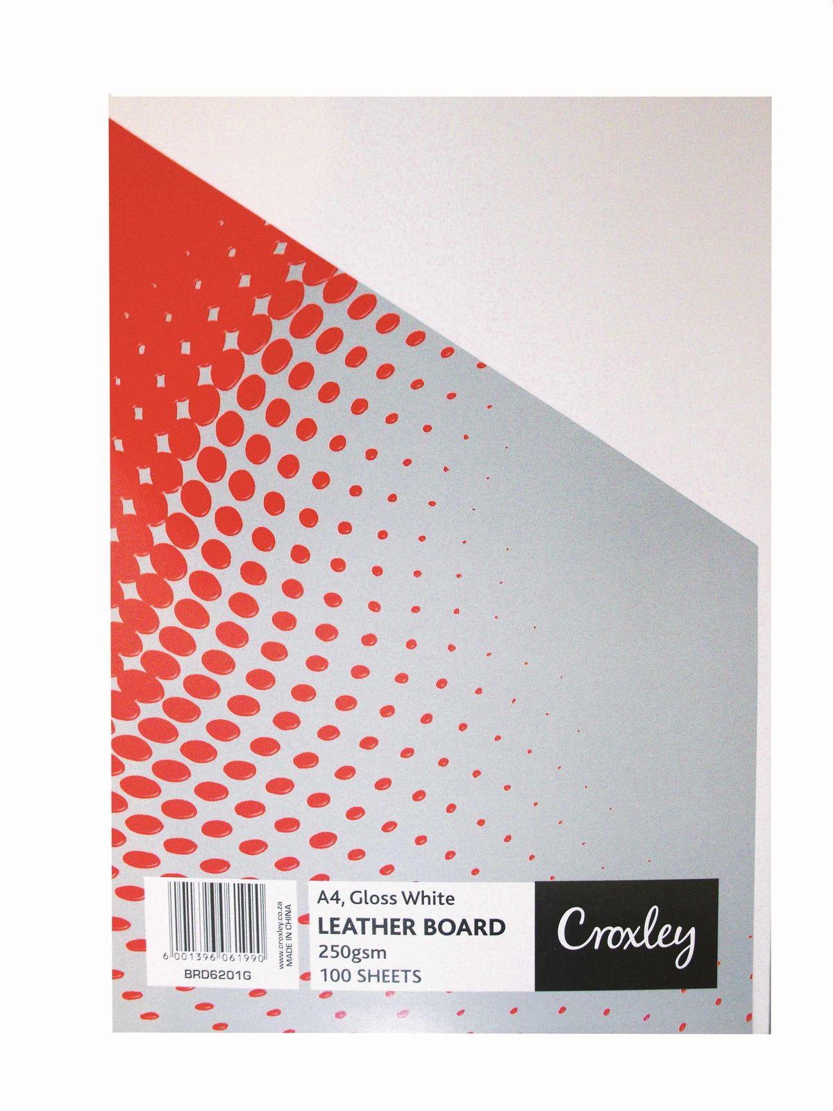 CROXLEY Binding Board - 250g (Gloss White) (Pack of 100)
