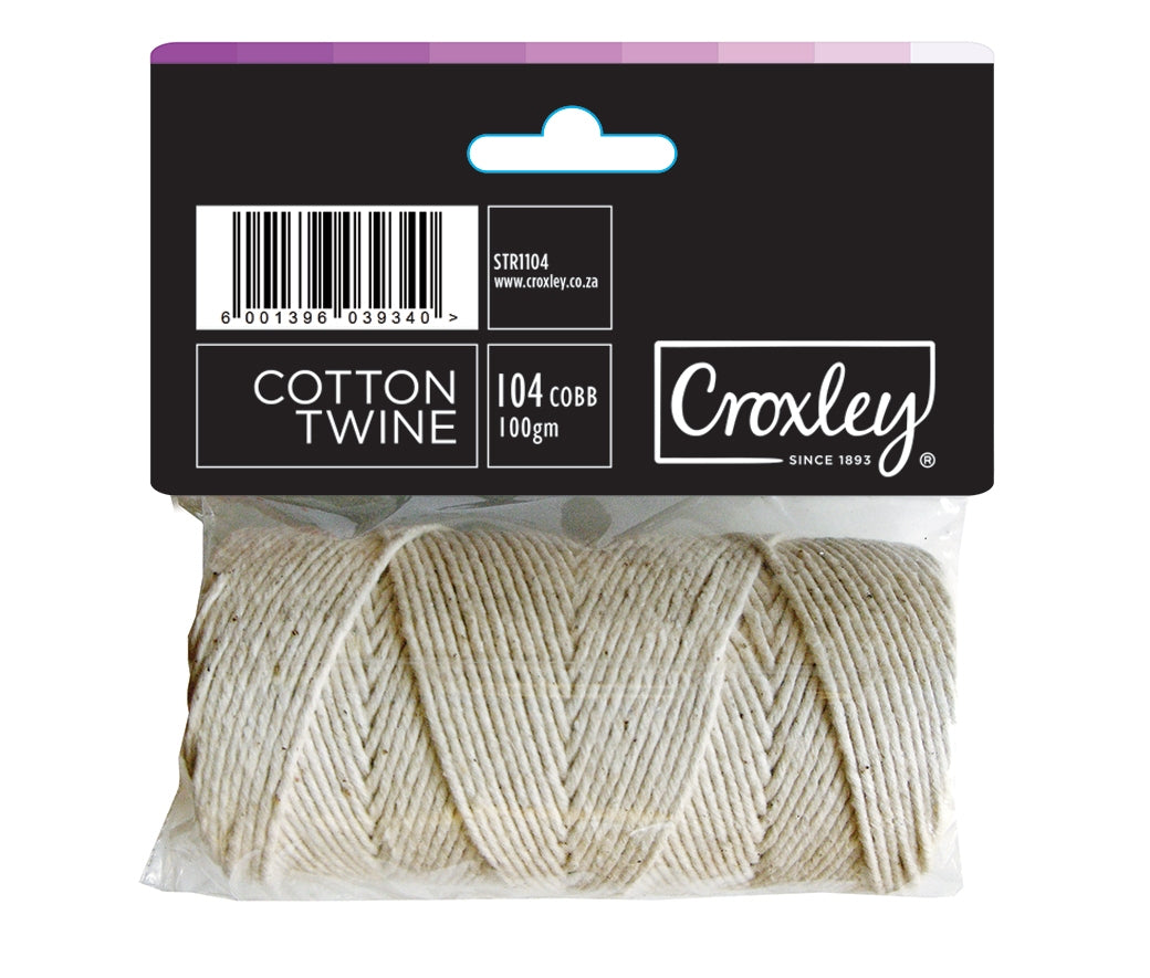 CROXLEY Cotton Twine 100gm 104 COB Each