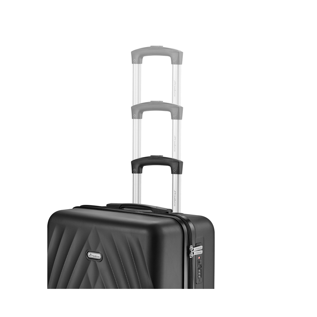 Travelwize Terra ABS 77cm 4-Wheels Spinner Luggage Black
