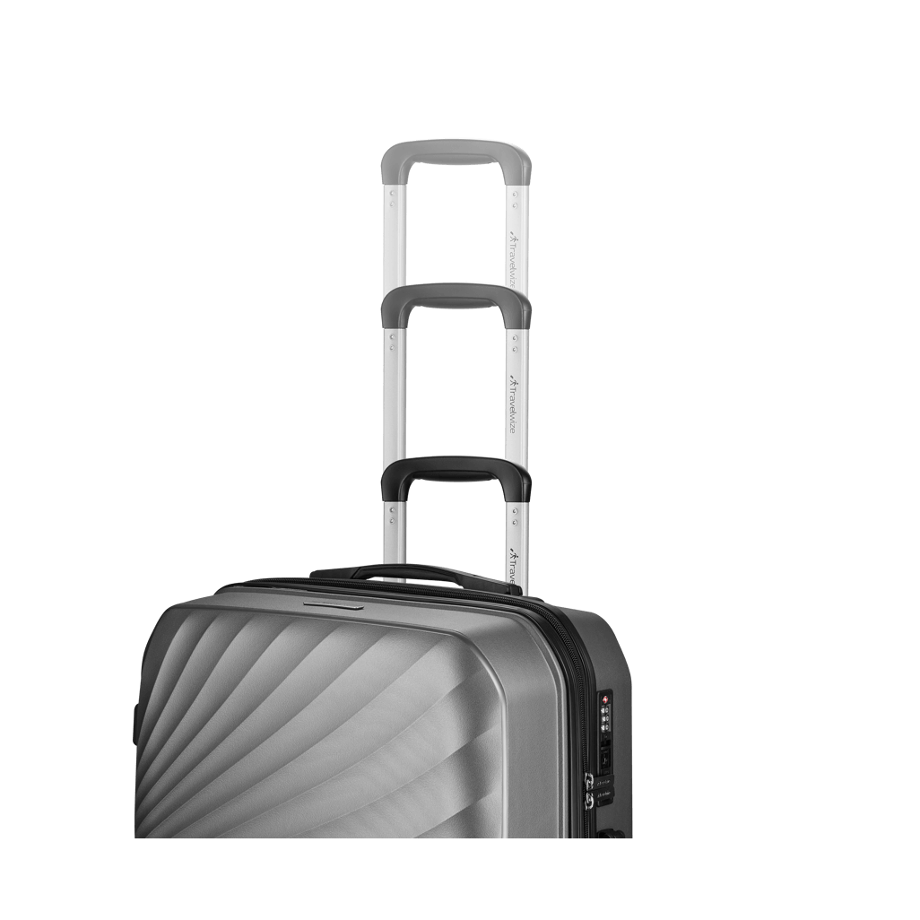 Travelwize Quartz PP 66cm 4-Wheels Spinner Luggage Silver