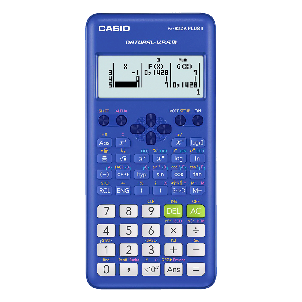 Casio FX-82 ZA Plus II Calculator - Blue