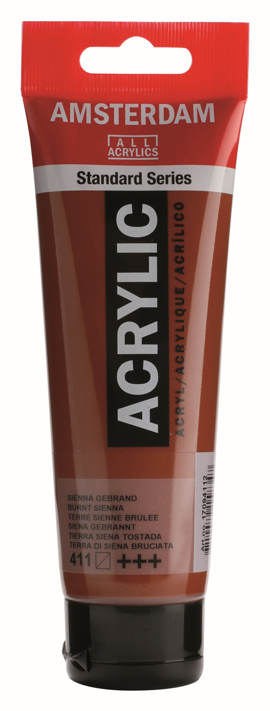 ROYAL TALENS AMSTERDAM Acrylic Colour - 120ml Tube (Burnt Sienna)