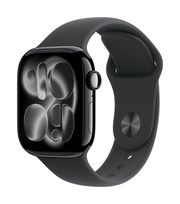 Apple Watch Series 11 GPS 42mm Jet Black Aluminium Case with Black Sport Band - M/l