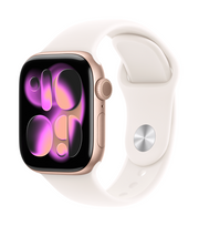 Apple Watch Series 11 GPS 42mm Rose Gold Aluminium Case with Light Blush Sport Band - M/l