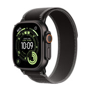 Apple Watch Ultra 3 GPS + Cellular 49mm Black Titanium Case with Black/charcoal Trail Loop - S/m