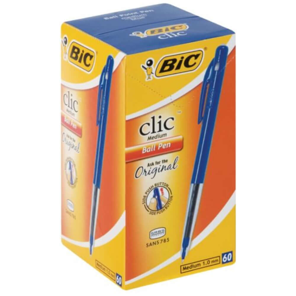 BIC Clic BallPoint Pen - Medium (Box of 60)