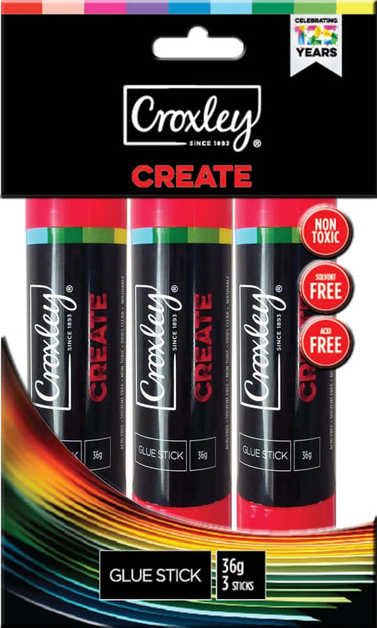 ADH136FB3 CROXLEY CREATE 36g Glue Stick Flow bag 3