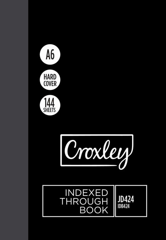 CROXLEY JD424 A6 144 Page Index Through Pack of 10