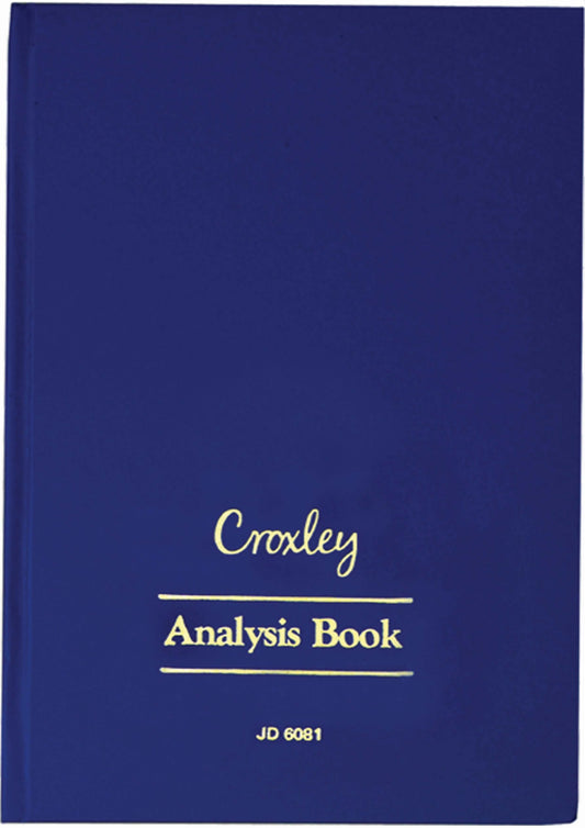 CROXLEY JD6081 Analysis Series 6 A4 144 Page 8 Column on 2 Page Cash Each