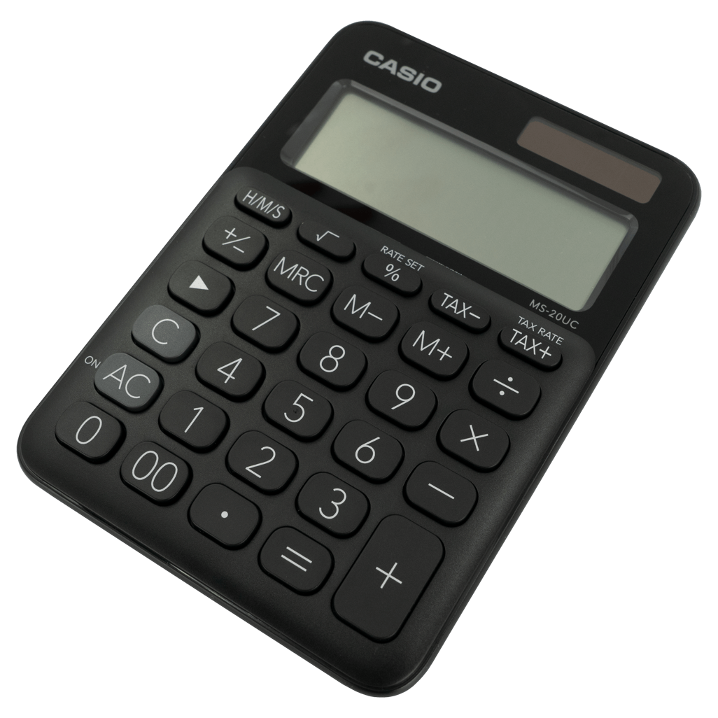 Casio MS-20UC - Desktop calculator 12 Digit - Black