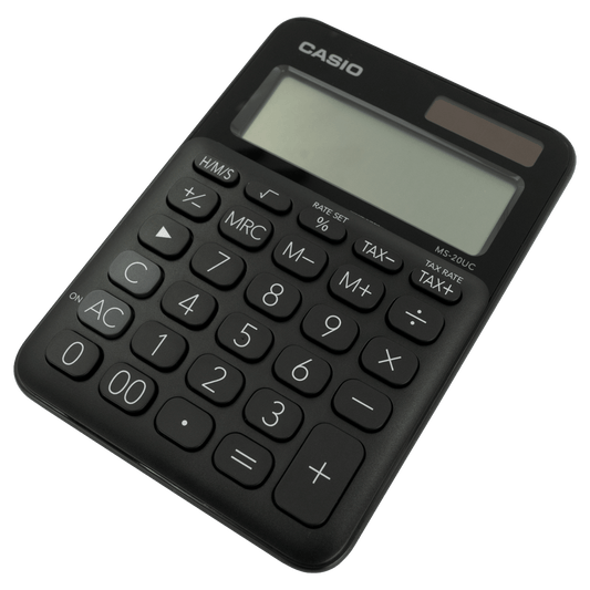 Casio MS-20UC - Desktop calculator 12 Digit - Black