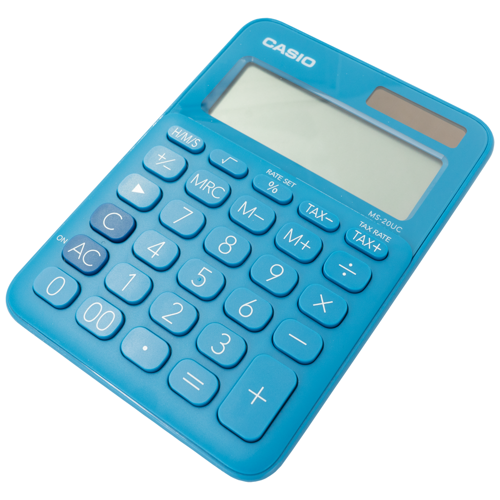 Casio MS-20UC - Desktop calculator 12 Digit - Blue