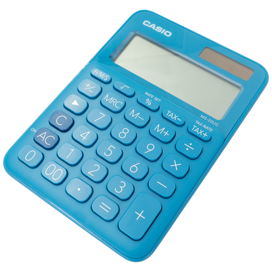 Casio MS-20UC - Desktop calculator 12 Digit - Blue