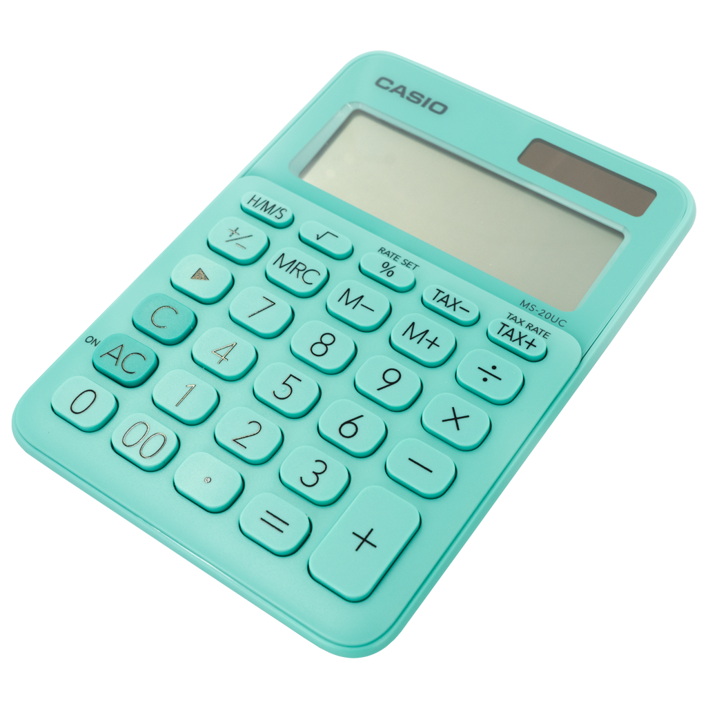 Casio MS-20UC - Desktop calculator 12 Digit - Green