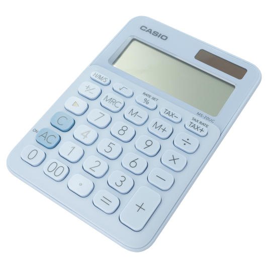 Casio MS-20UC - Desktop calculator 12 Digit - Light Blue