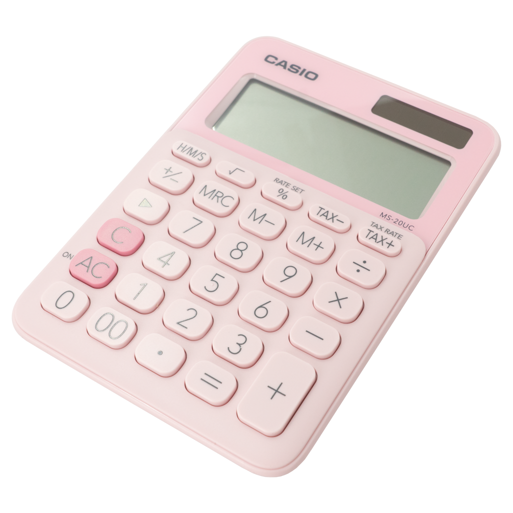 Casio MS-20UC - Desktop calculator 12 Digit - Pink