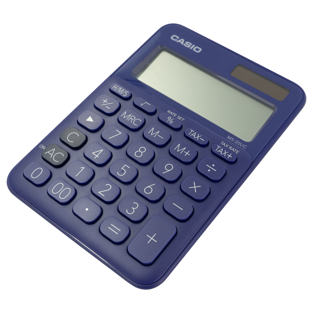 Casio MS-20UC - Desktop calculator 12 Digit - Purple