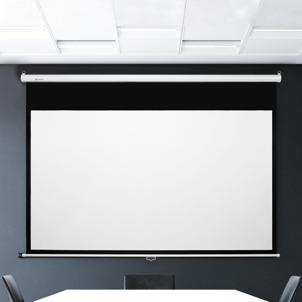 Connex E-Luminate Electric Projector Screen with Remote 100 inch - 16:19