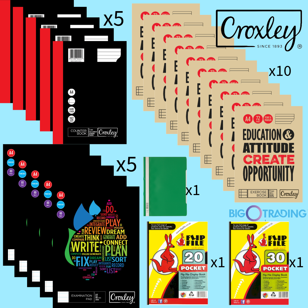 Croxley Back2School Book Set 23 Piece School Set