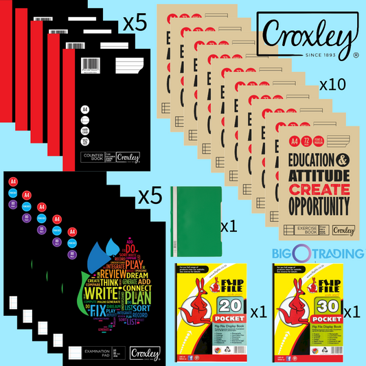 Croxley Back2School Book Set 23 Piece School Set