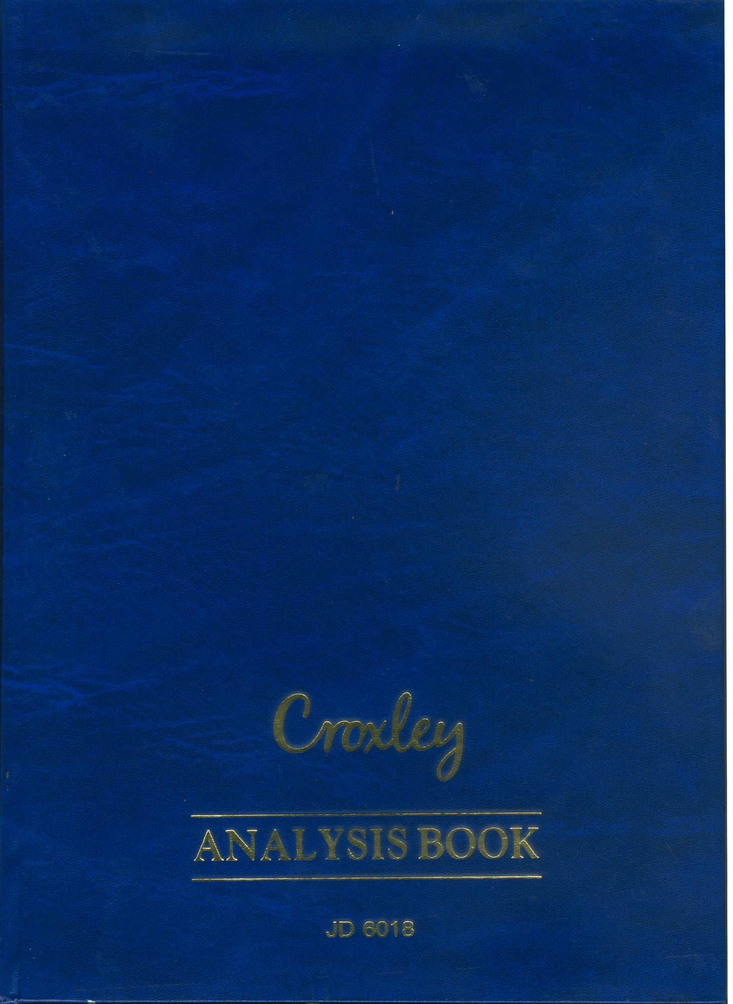 CROXLEY JD6018 Analysis Series 6 A4 144 Page 18 Column on 2 Page Cash Each