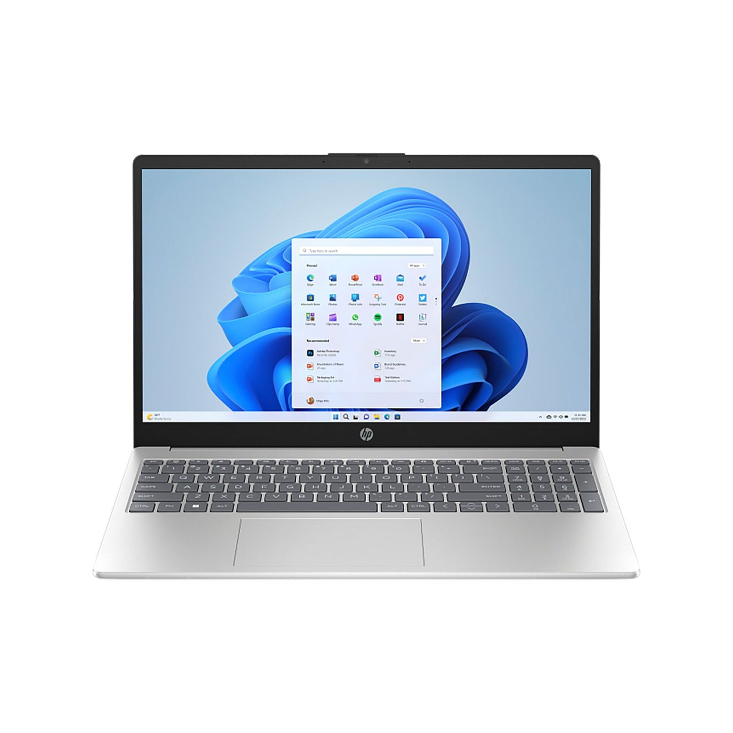 HP 15S 15.6" FHD UltraSlim AI U7-255U 8GB 512GB Win 11 Home Silver Notebook
