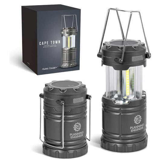 TECH-5116  Swiss Cougar Cape Town Lantern & Wireless Charging Power Bank - 4,000mAh