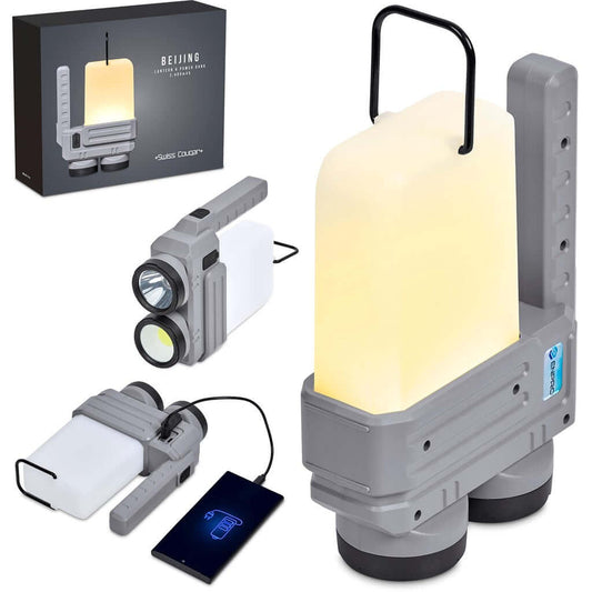 AH-SC-71-B  Swiss Cougar Beijing Lantern & Power Bank - 2,400mAh