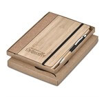 Okiyo Eri Bamboo & Cork Notebook & Pen Set