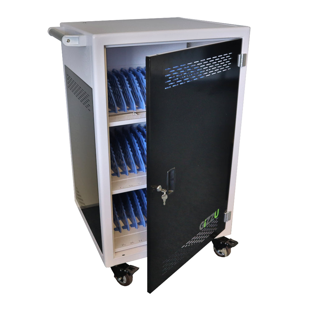 Gizzu 36 Bay Type-C Storage Charging Trolley for 15.6″ Laptops