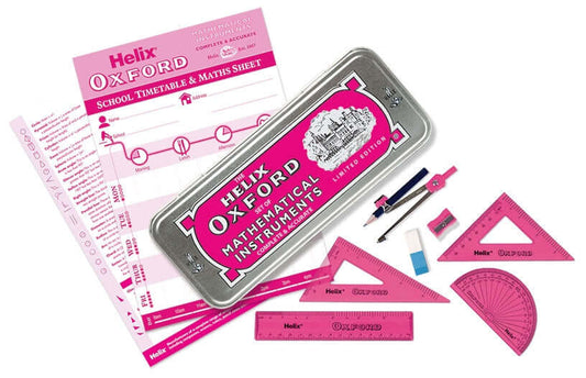 HELIX OXFORD Math Set 10Piece - Pink -H170593