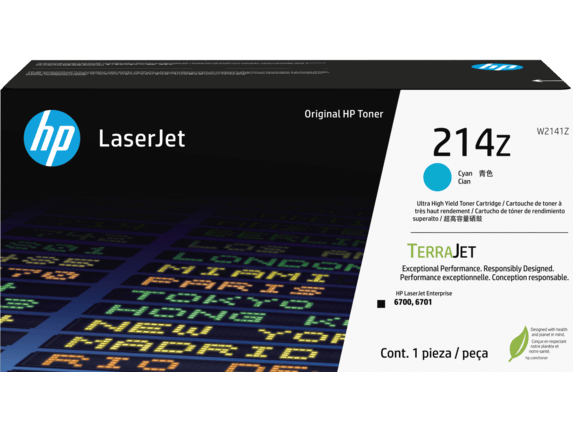 HP 214Z Cyan Original LaserJet Toner Cartridge ~ 26,000 pages