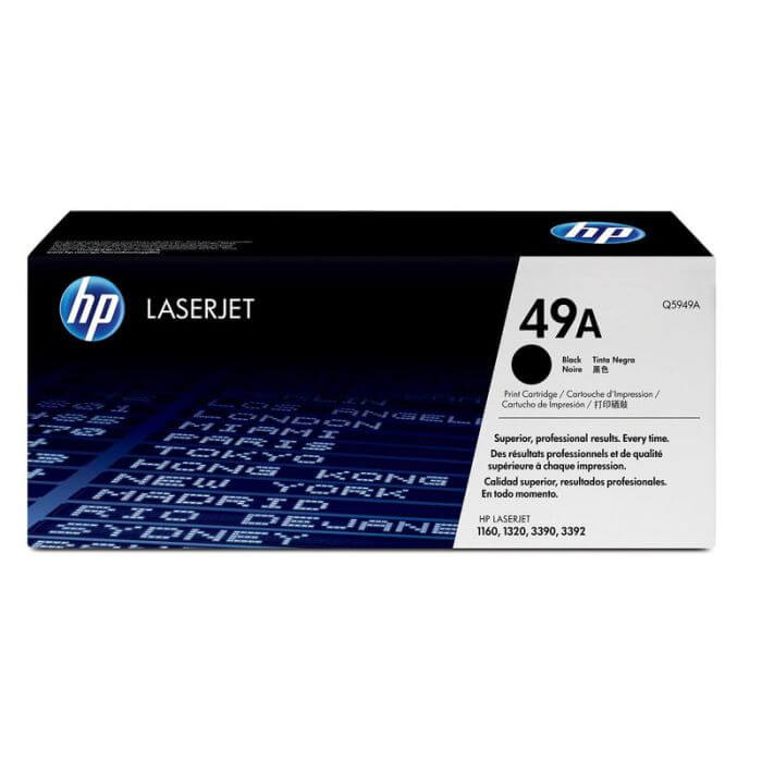 HP 49A Black Original LaserJet Toner Cartridge 2 500 pgs
