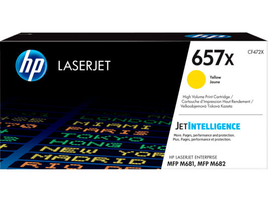 HP 657X High Yield Yellow Original LaserJet Toner Cartridge 23 000 pgs