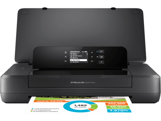 HP Officejet Mobile 202 Colour Single Function: Wireless:wi-fi Direct:usb