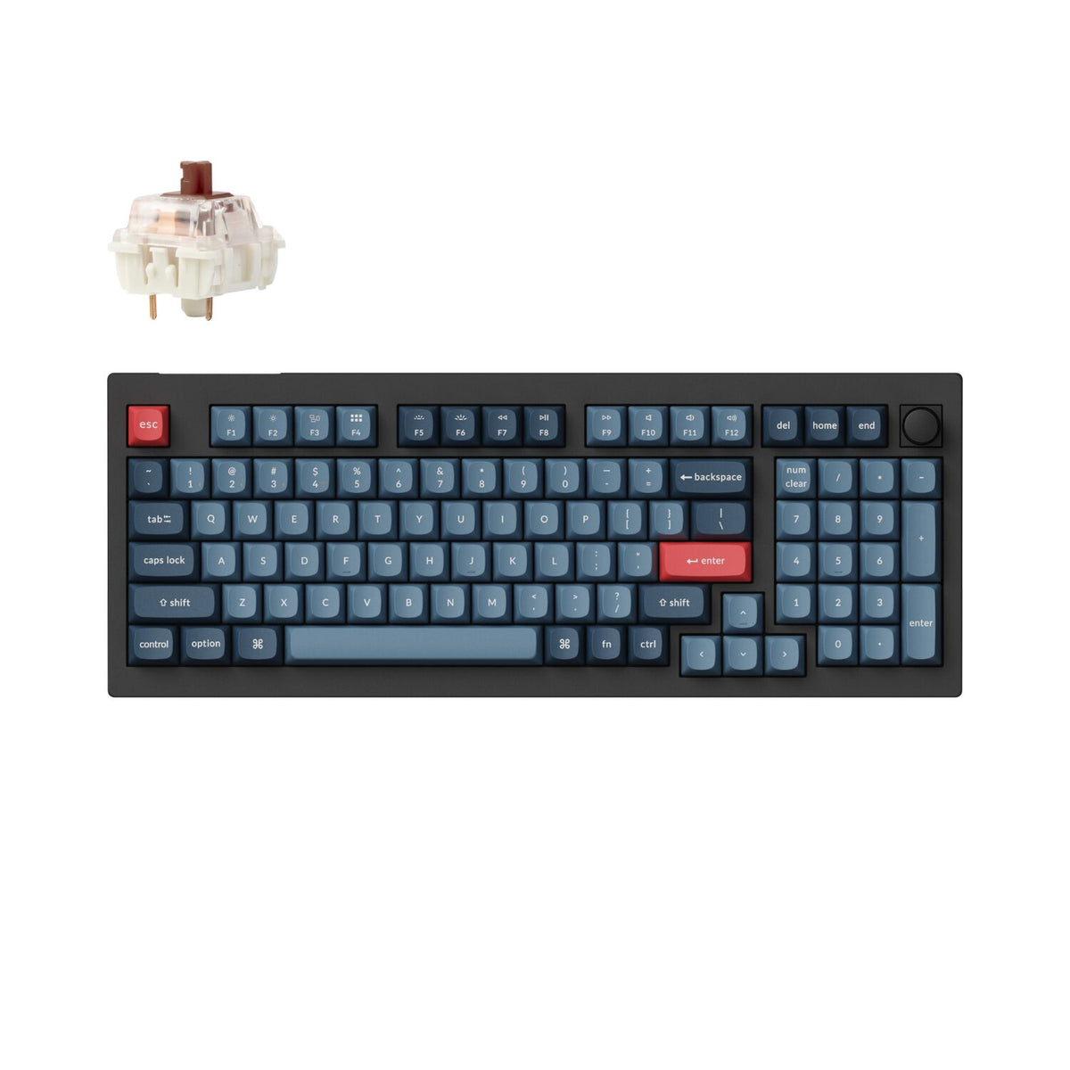 Keychron V5 Max Wireless Custom Keyboard – BROWN Switch