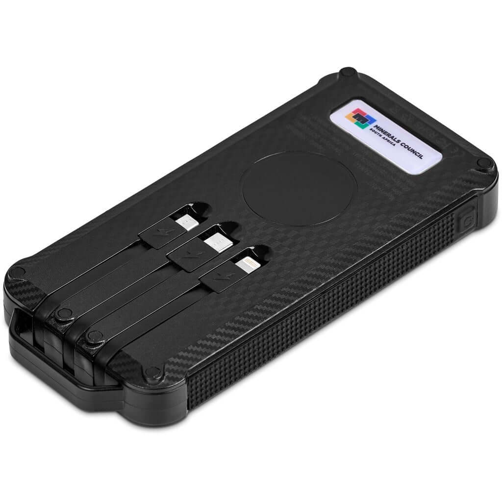 MT-SC-431-B  Swiss Cougar Havana Wireless Charging Solar Power Bank - 10 000mAh